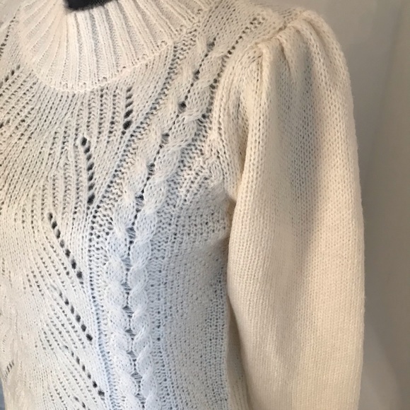 Cream LILY Morgan Ruffled shoulder Sweater - Picture 2 of 7